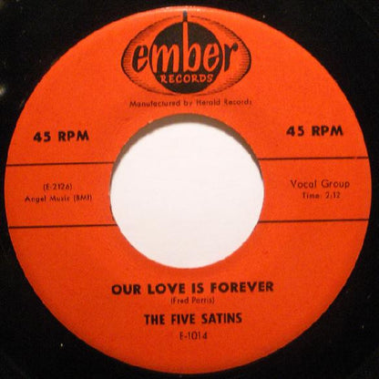 The Five Satins : Oh Happy Day (7", Single)