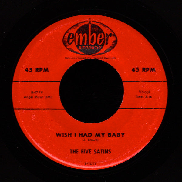 The Five Satins : To The Aisle (7", Single)
