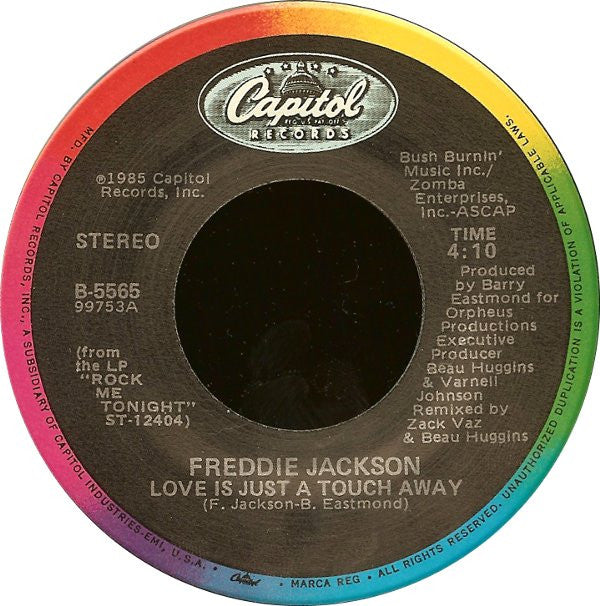 Freddie Jackson : Love Is Just A Touch Away (7")