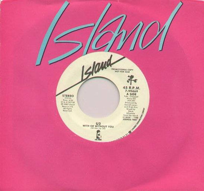 U2 : With Or Without You (7", Single, Promo, Spe)