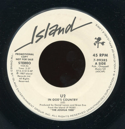 U2 : In God's Country (7", Single, Promo, SRC)