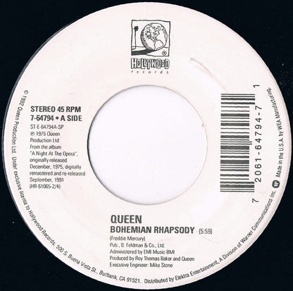 Queen : Bohemian Rhapsody (7", Single)