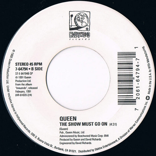 Queen : Bohemian Rhapsody (7", Single)