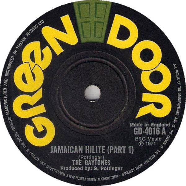 The Gaytones : Jamaican Hilite (7", Single)