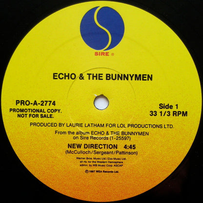 Echo & The Bunnymen : New Direction (12", Single, Promo)