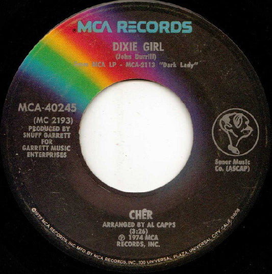 Cher : Train Of Thought / Dixie Girl (7", Single, Glo)