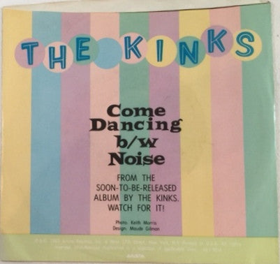 The Kinks : Come Dancing (7", Styrene, Ind)