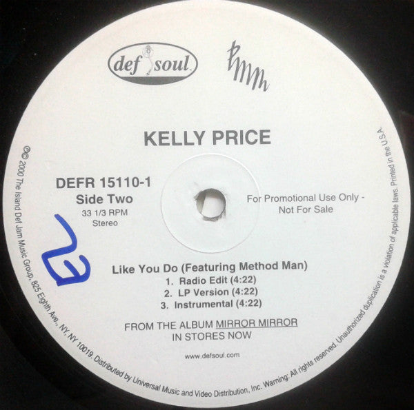 Kelly Price : You Should've Told Me / Like You Do (12", Promo)