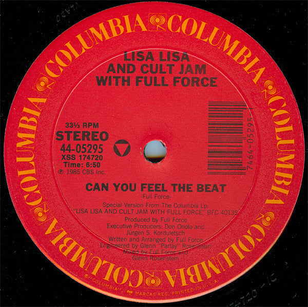 Lisa Lisa & Cult Jam With Full Force : Can You Feel The Beat (12", Pit)