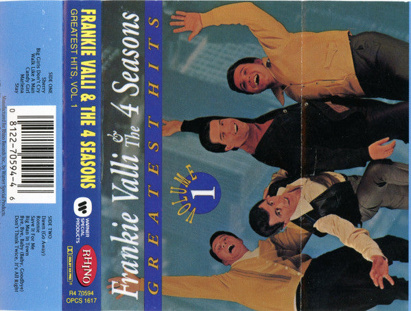 Frankie Valli & The Four Seasons : Greatest Hits, Vol.1 (Cass, Comp, SR,)
