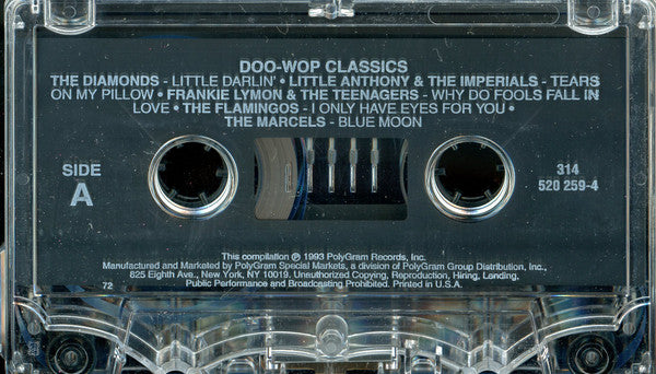 Various : Doo Wop Classics (Cass, Comp, 72)