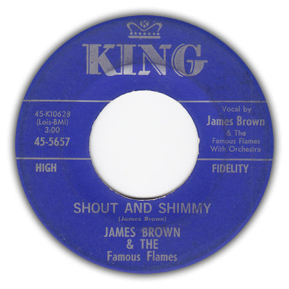 James Brown & The Famous Flames : Shout And Shimmy (7")
