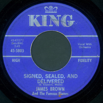 James Brown & The Famous Flames : Signed, Sealed, And Delivered / Waiting In Vain (7", Single)