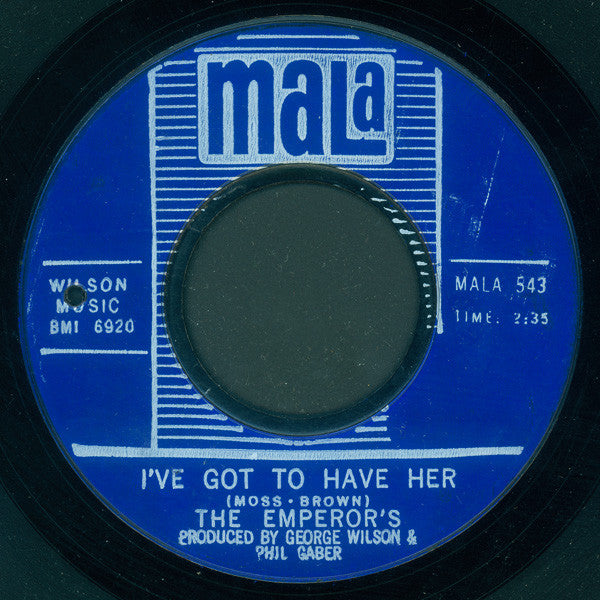 The Emperors (4) : Karate / I've Got To Have Her (7", Single, Styrene, Bes)