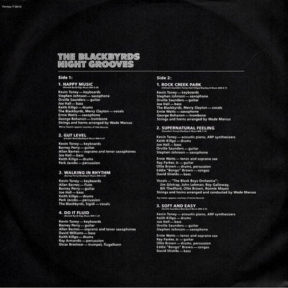 The Blackbyrds : Night Grooves (LP, Comp, Pit)