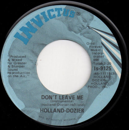 Holland & Dozier Featuring Lamont Dozier : Why Can't We Be Lovers / Don't Leave Me (Instrumental) (7", Single, Win)