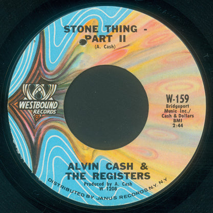 Alvin Cash & The Registers : Stone Thing (7", Styrene)