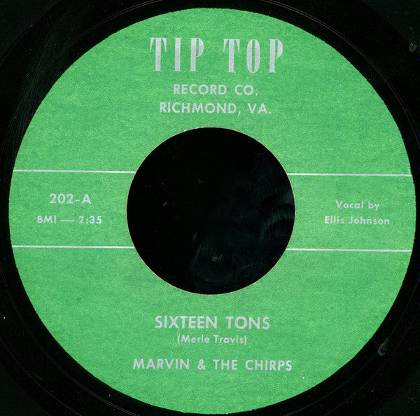 Marvin & The Chirps : Sixteen Tons / I'll Miss You This Xmas (7", Unofficial)