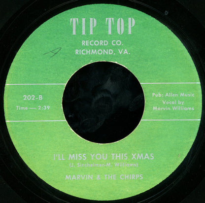 Marvin & The Chirps : Sixteen Tons / I'll Miss You This Xmas (7", Unofficial)