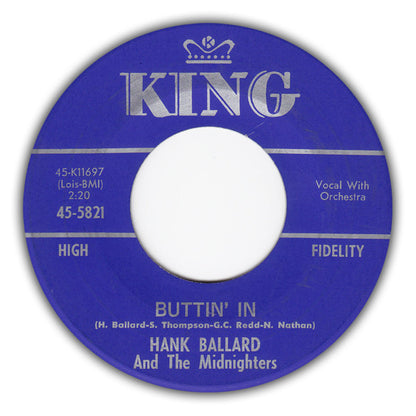Hank Ballard & The Midnighters : Buttin' In / I'm Learning (7", Single)