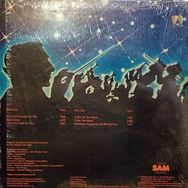 John Davis & The Monster Orchestra : Ain't That Enough For You (LP, Album)