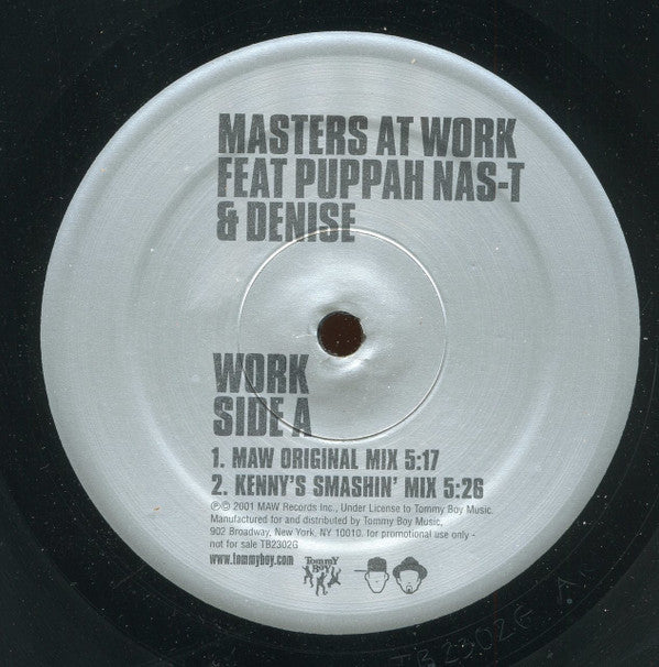 Masters At Work Featuring Puppah Nas-T & Denise Belfon : Work (2x12", Promo)