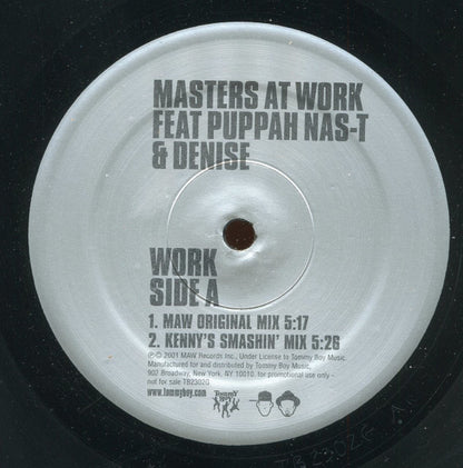 Masters At Work Featuring Puppah Nas-T & Denise Belfon : Work (2x12", Promo)