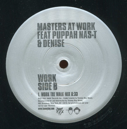 Masters At Work Featuring Puppah Nas-T & Denise Belfon : Work (2x12", Promo)