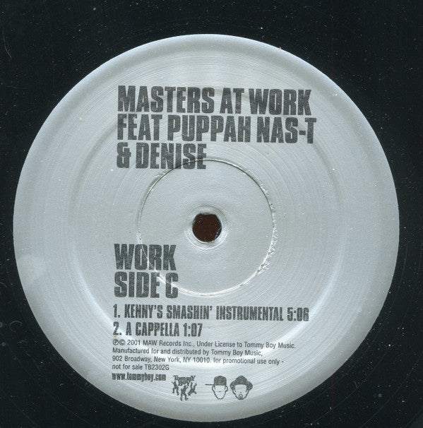 Masters At Work Featuring Puppah Nas-T & Denise Belfon : Work (2x12", Promo)