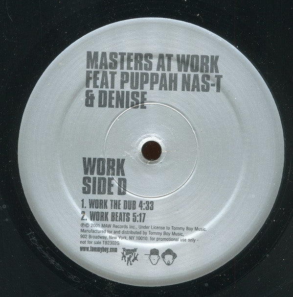 Masters At Work Featuring Puppah Nas-T & Denise Belfon : Work (2x12", Promo)