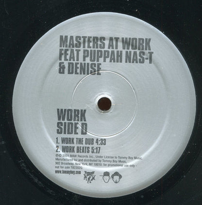 Masters At Work Featuring Puppah Nas-T & Denise Belfon : Work (2x12", Promo)