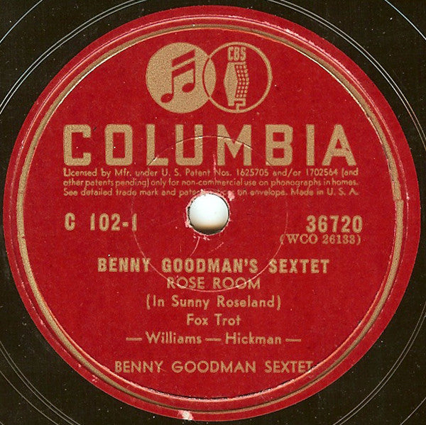 Benny Goodman Sextet : Benny Goodman Sextet (4xShellac, 10", Album, Comp)