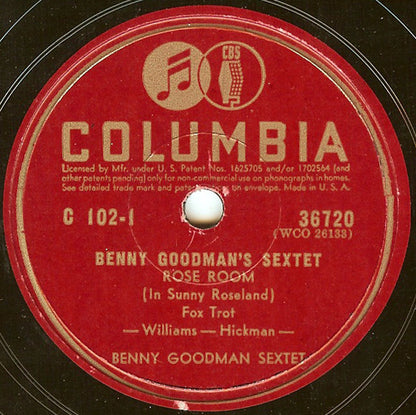 Benny Goodman Sextet : Benny Goodman Sextet (4xShellac, 10", Album, Comp)