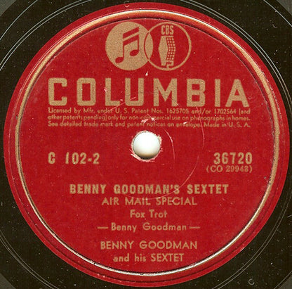 Benny Goodman Sextet : Benny Goodman Sextet (4xShellac, 10", Album, Comp)