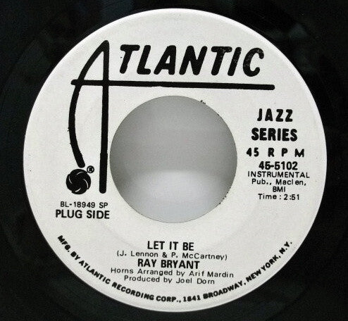Ray Bryant : Let It Be / Shake-A-Lady (7", Single, Promo, SP )