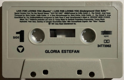 Gloria Estefan : Live For Loving You (Cass, Single, Dol)