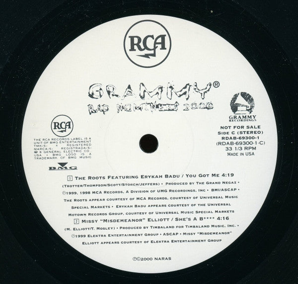 Various : Grammy Rap Nominees 2000 (2xLP, Comp, Promo)