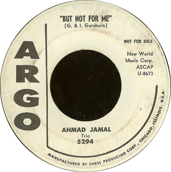 Ahmad Jamal Trio : But Not For Me (7", Promo)