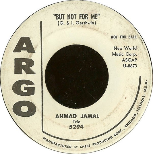 Ahmad Jamal Trio : But Not For Me (7", Promo)