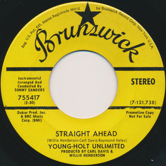 Young Holt Unlimited : California Montage / Straight Ahead (7", Single, Promo)
