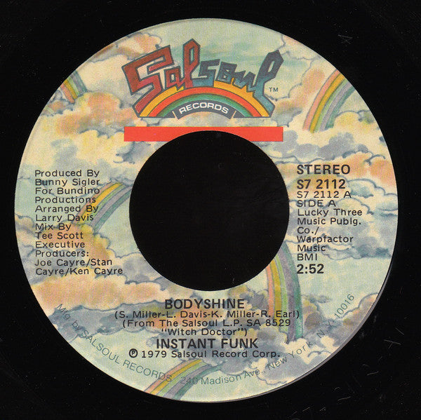 Instant Funk : Bodyshine / Scream And Shout (7", Single)