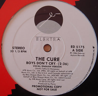 The Cure : Boys Don't Cry (12", Promo, SRC)