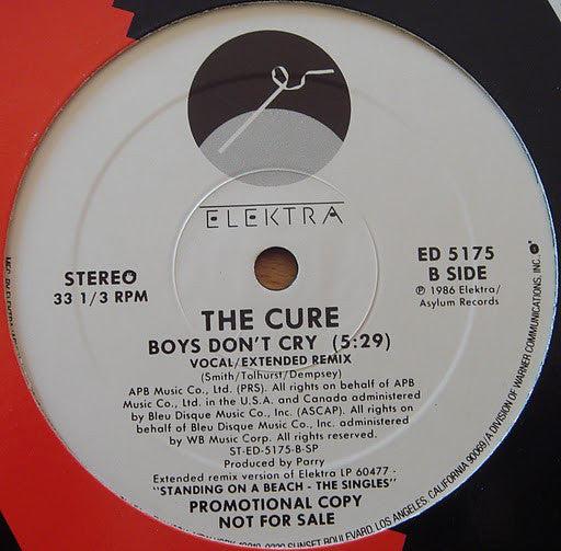 The Cure : Boys Don't Cry (12", Promo, SRC)