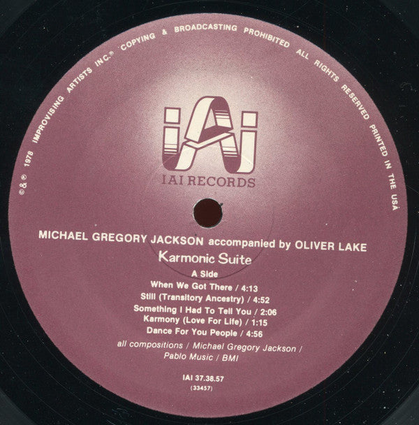 Michael Gregory Jackson : Karmonic Suite (LP, Album)