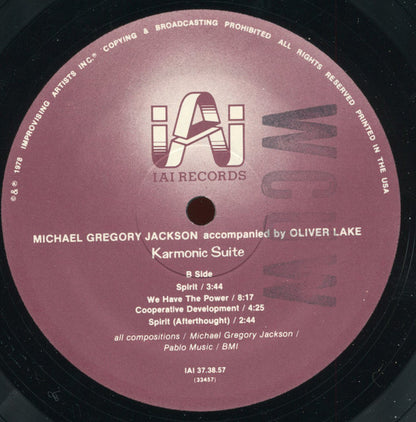 Michael Gregory Jackson : Karmonic Suite (LP, Album)