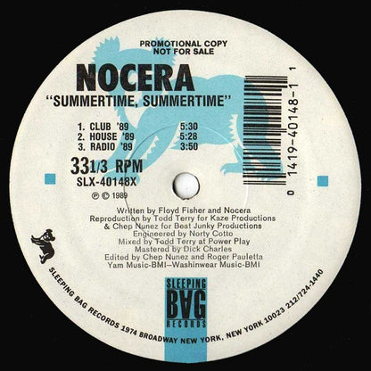 Nocera : Summertime, Summertime ('89 Remix) (12", Promo)