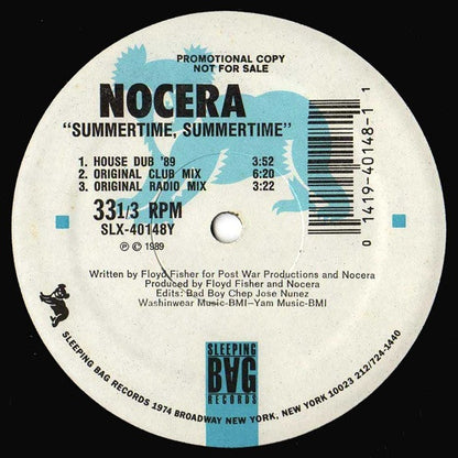 Nocera : Summertime, Summertime ('89 Remix) (12", Promo)