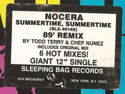 Nocera : Summertime, Summertime ('89 Remix) (12", Promo)
