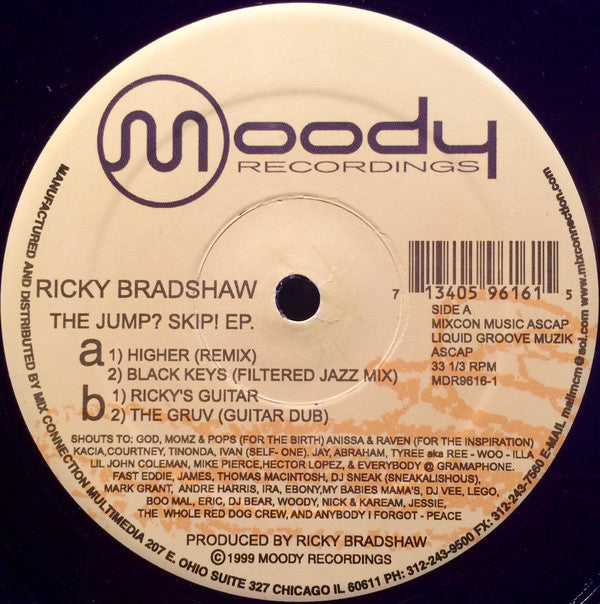 Ricky Bradshaw : The Jump? Skip! E.P. (12", EP)