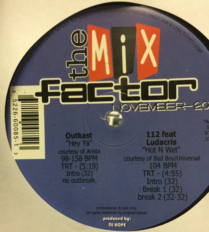 Various : The Mix Factor (November 2003) (2x12", Comp)